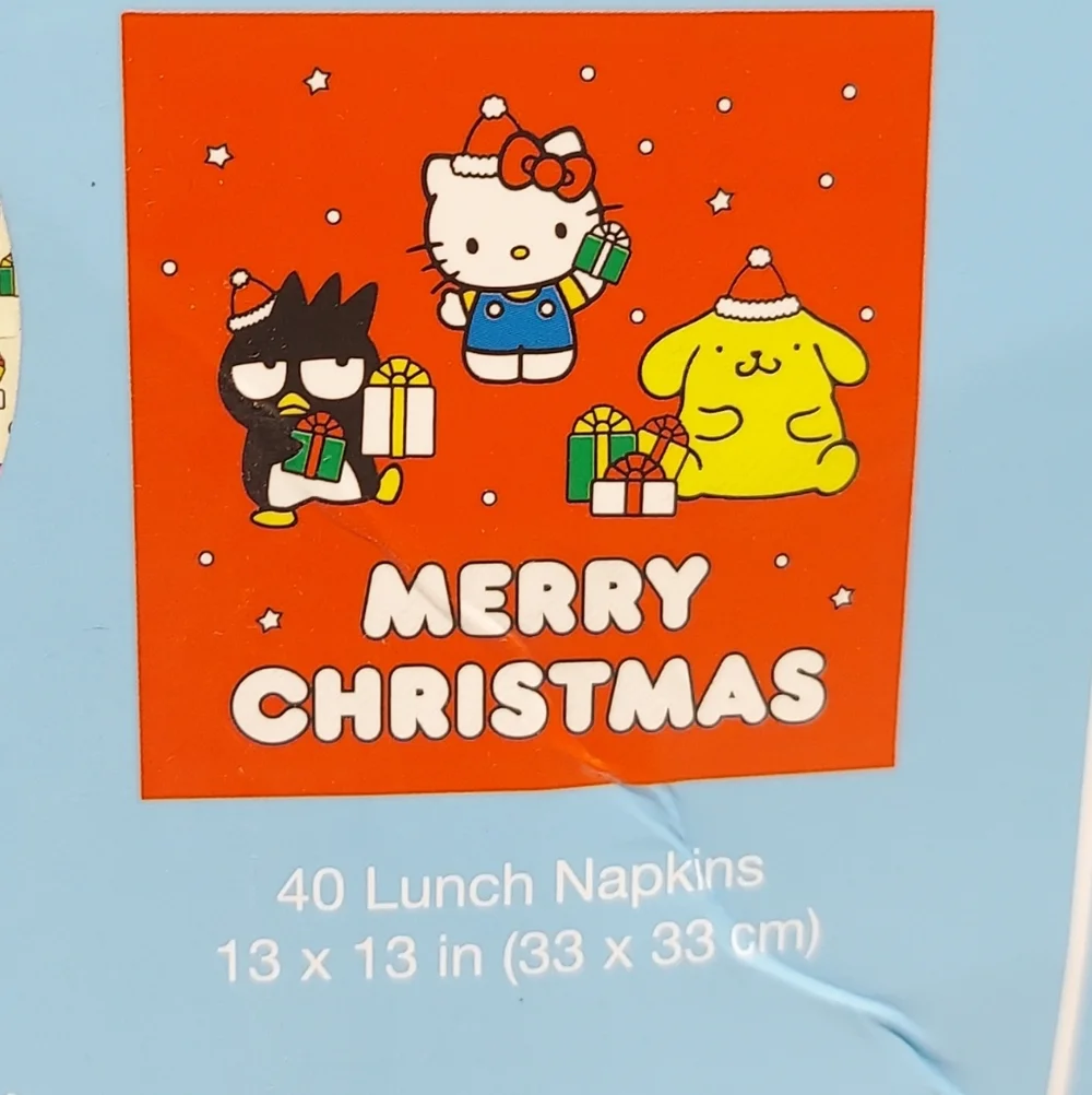 Hello Kitty and Friends Paper Tableware Party Set Merry Christmas